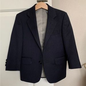 Michael Kors boys blue pinstripe blazer size 4